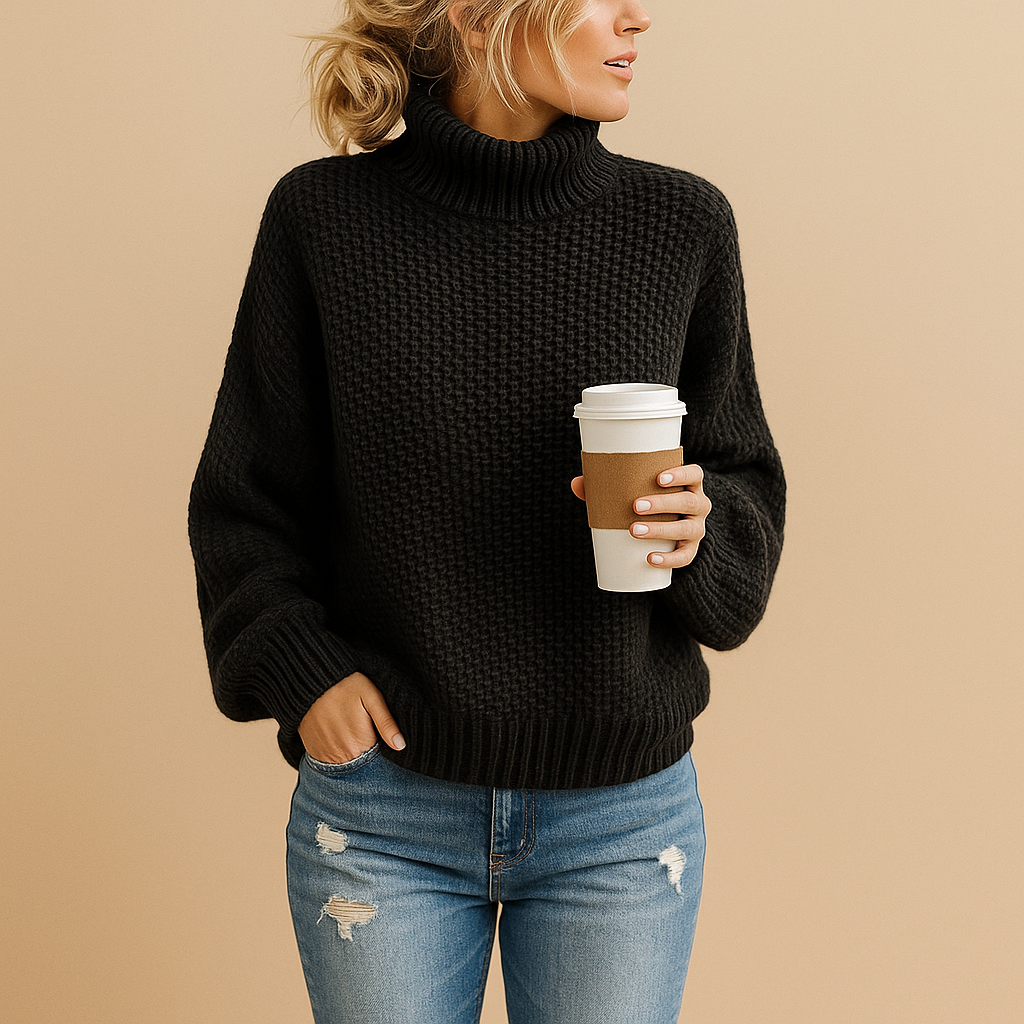 Timeless knitted sweater for women | Clara