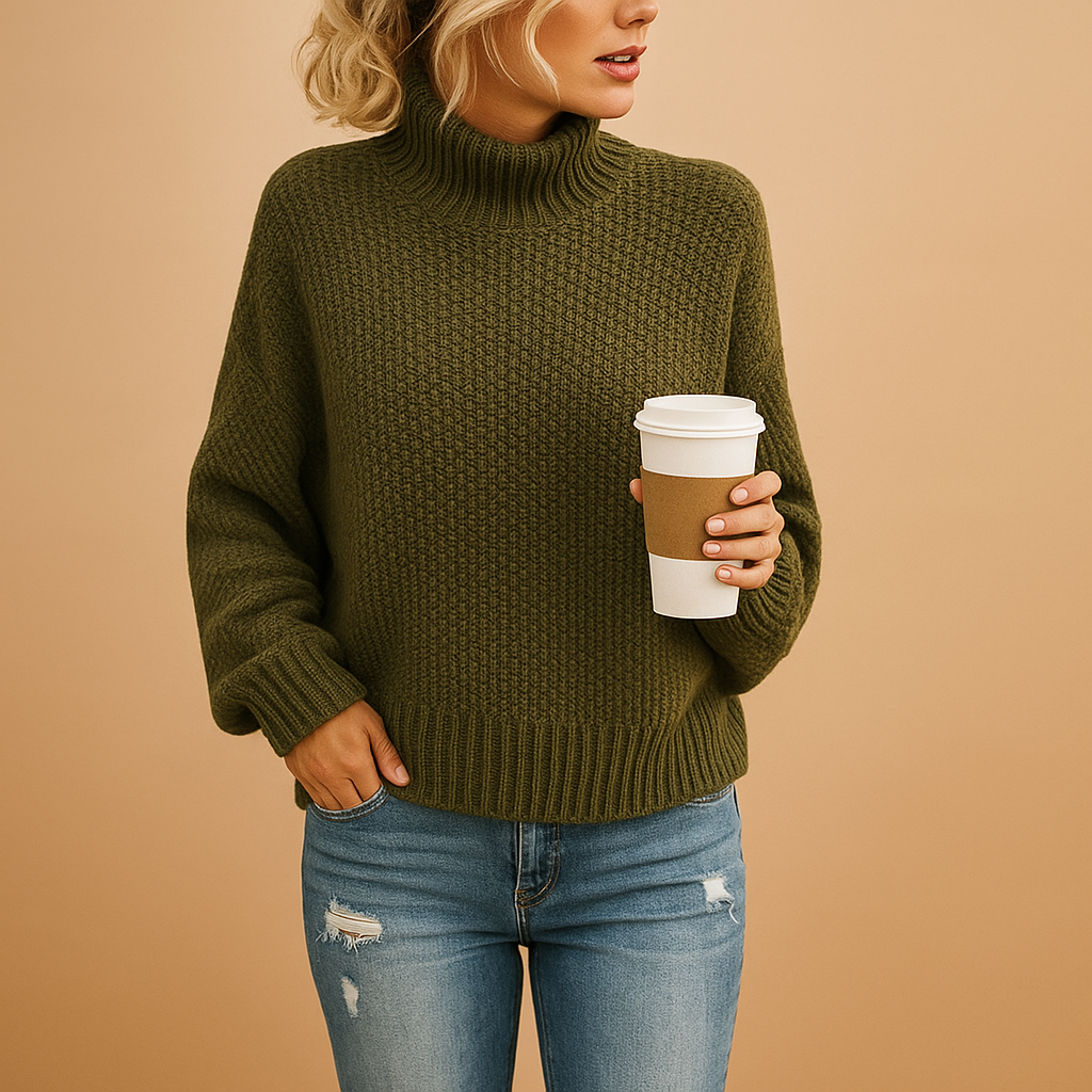 Timeless knitted sweater for women | Clara