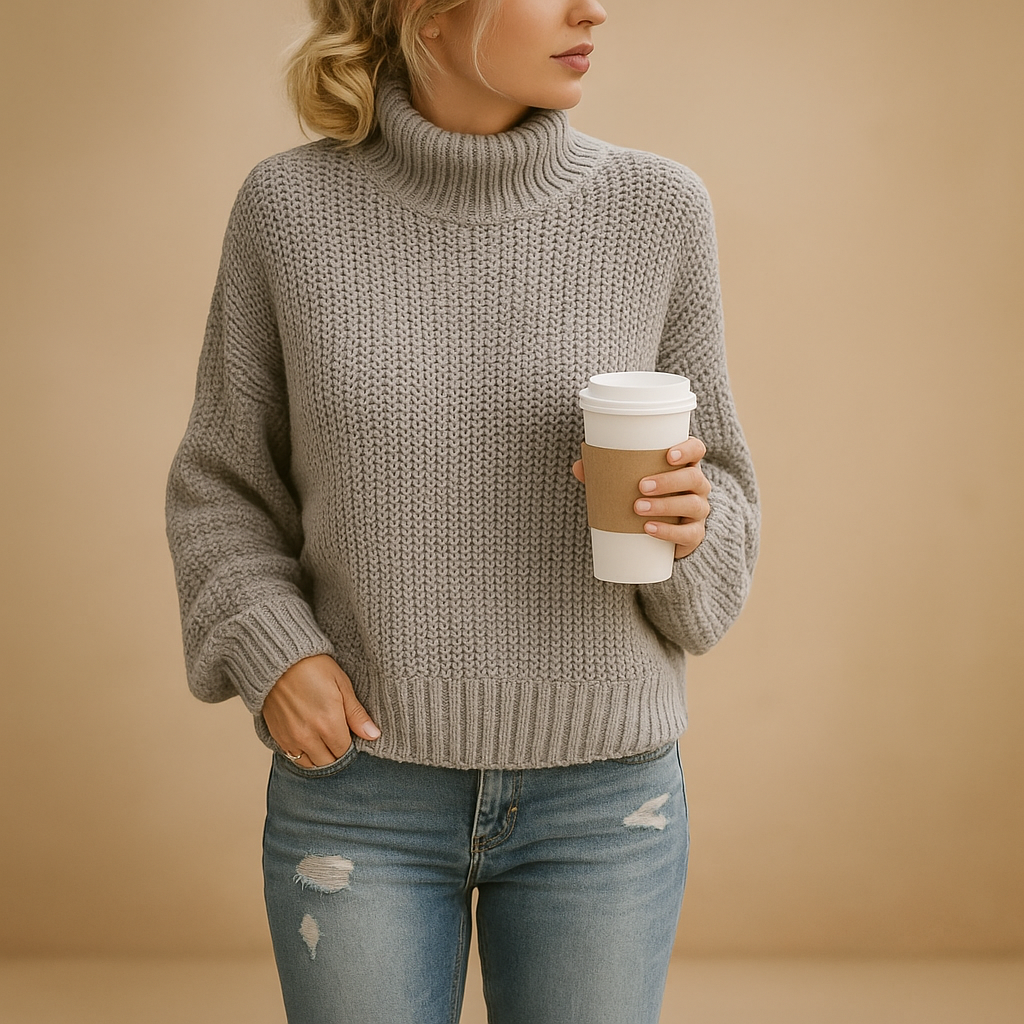 Timeless knitted sweater for women | Clara