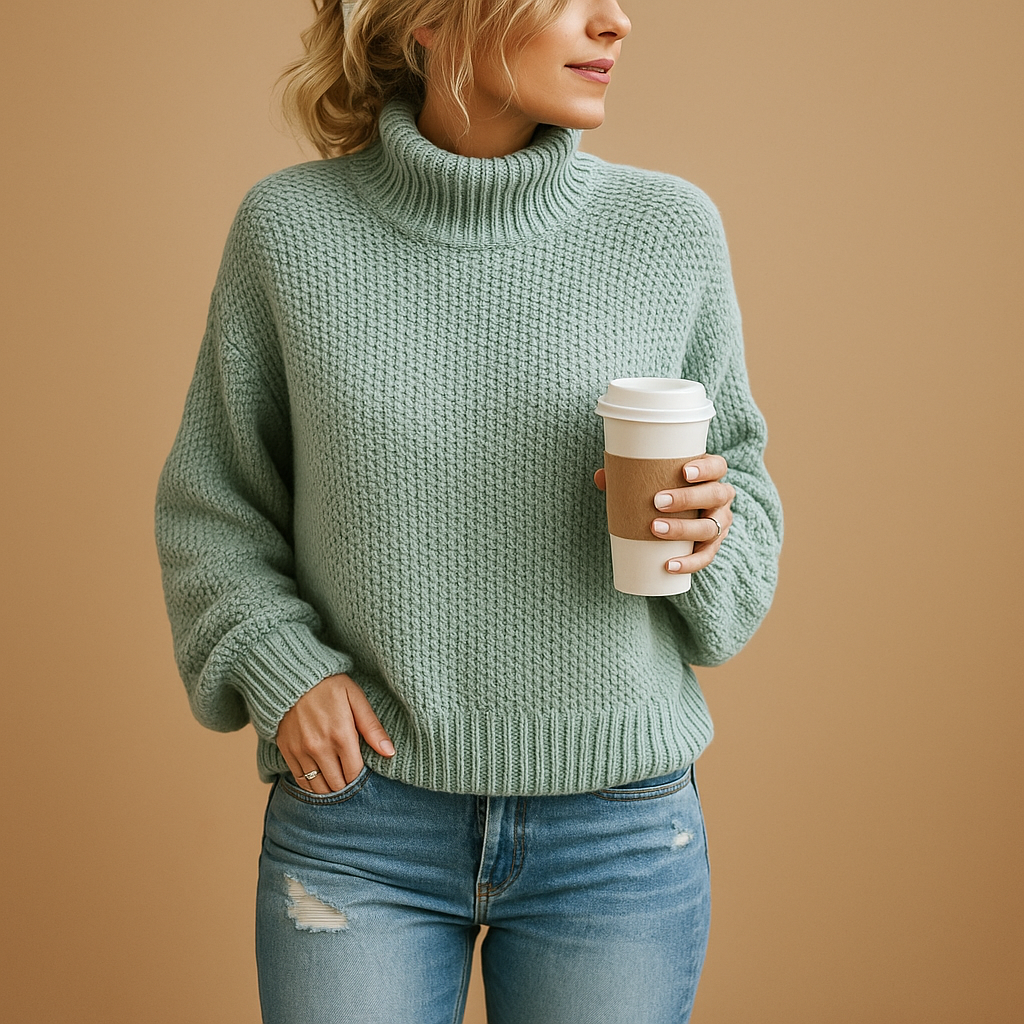 Timeless knitted sweater for women | Clara