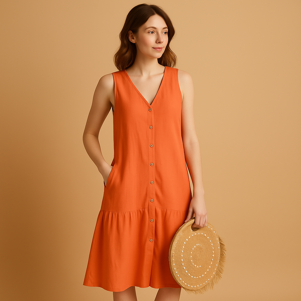 V-neck summer dress for women | Isla