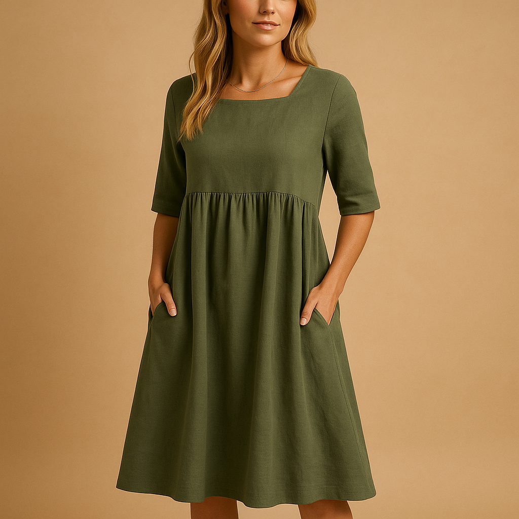 Vintage midi dress for women | Mila