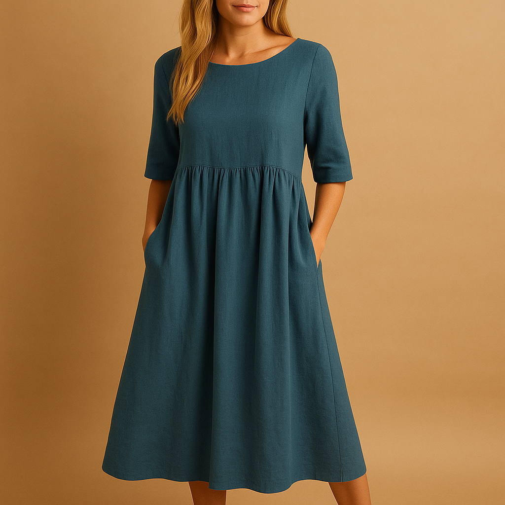 Vintage midi dress for women | Mila